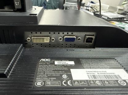 圖片 ✌️AOC e2241Vwa 21.5 " LCD MONITOR  Model : 215LM00009 (80% NEW)✌️