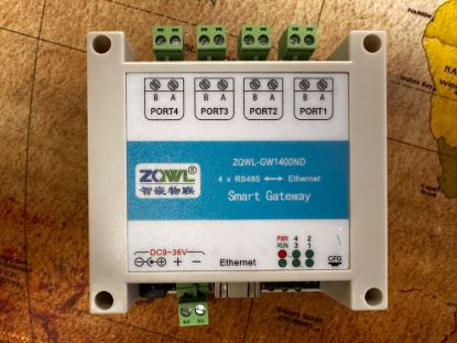 圖片 ✌️ZQWL GW-1400ND 4 Way RS485 to Ethernet Smart Gateway✌️